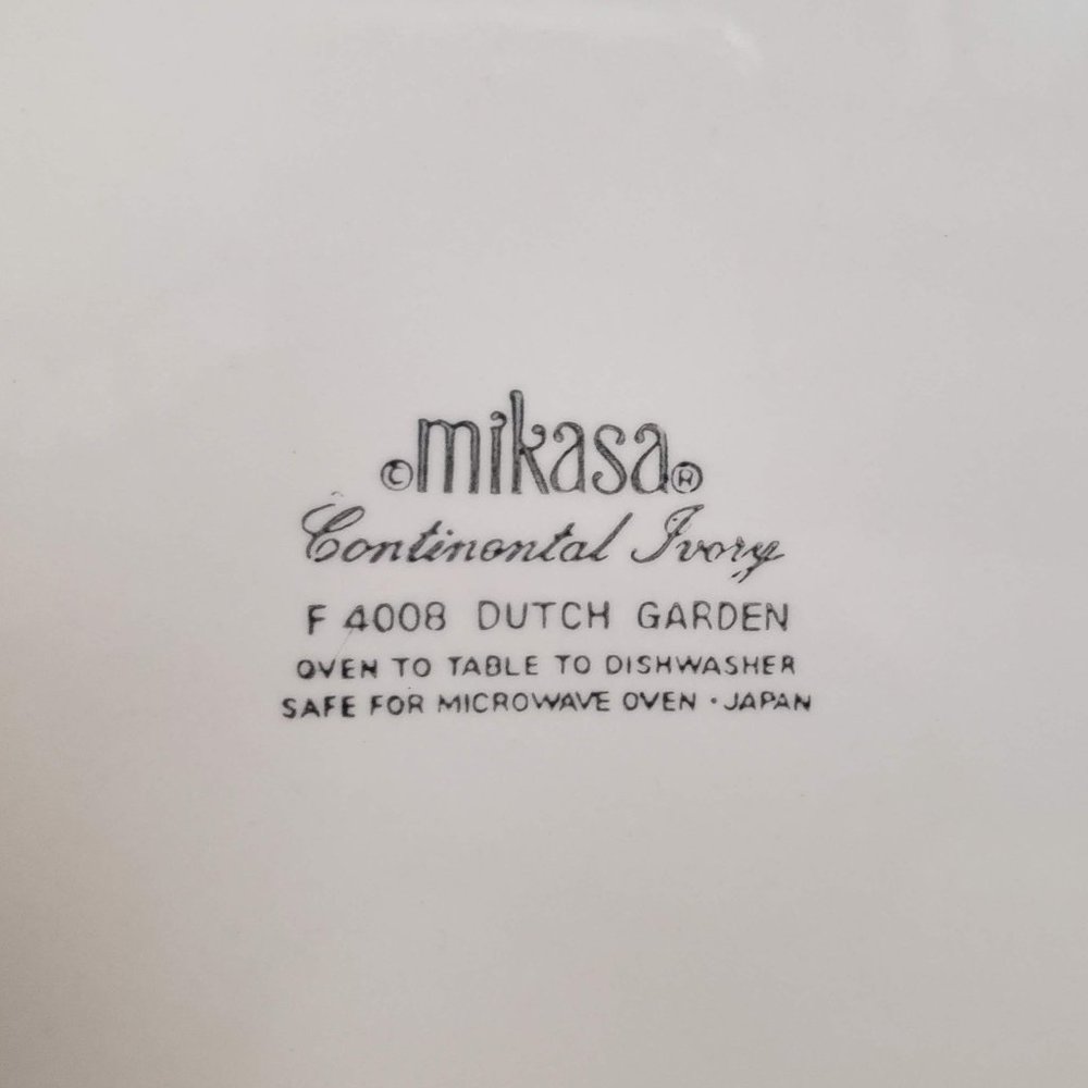 Mikasa Dutch Garden Dinner Plate Continental Ivory - Picture 4 of 8